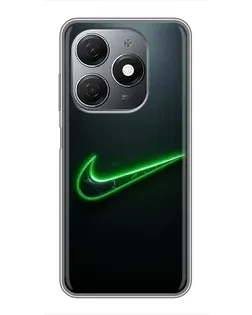 Чехол для TECNO Spark 20 с картинкой «Неоновый контур Nike» Чехол для TECNO Spark 20 с картинкой «Неоновый контур Nike»