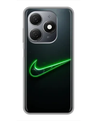 Чехол для TECNO Spark 20 с картинкой «Неоновый контур Nike» Чехол для TECNO Spark 20 с картинкой «Неоновый контур Nike»