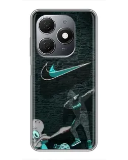Чехол для TECNO Spark 20 с картинкой «Спортивный арт Nike» Чехол для TECNO Spark 20 с картинкой «Спортивный арт Nike»