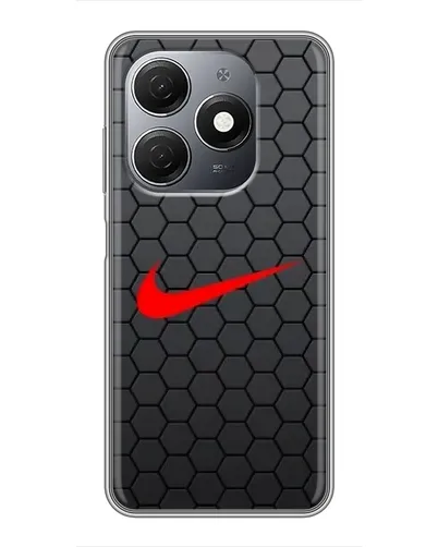 Чехол для TECNO Spark 20 с картинкой «Nike — карбоновая сетка» Чехол для TECNO Spark 20 с картинкой «Nike — карбоновая сетка»