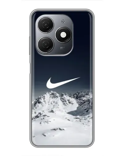 Чехол для TECNO Spark 20 с картинкой «Nike — зимние горы» Чехол для TECNO Spark 20 с картинкой «Nike — зимние горы»