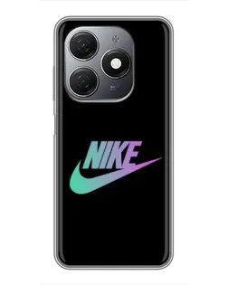 Чехол для TECNO Spark 20 с картинкой «Nike — городская ночь»