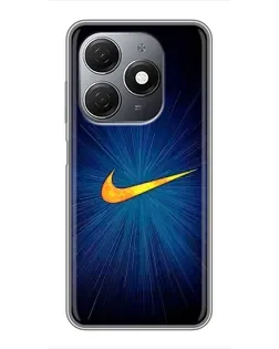 Чохол для TECNO Spark 20 з картинкою «Синій пульс Nike»