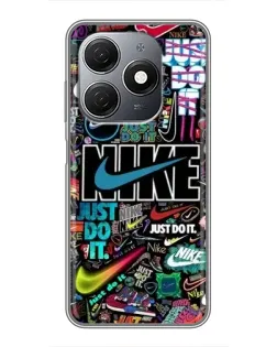 Чохол для TECNO Spark 20 з картинкою «Яскравий колаж Nike»