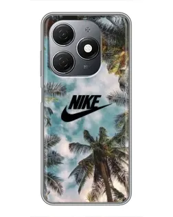 Чохол для TECNO Spark 20 з картинкою «Тропічний принт Nike»