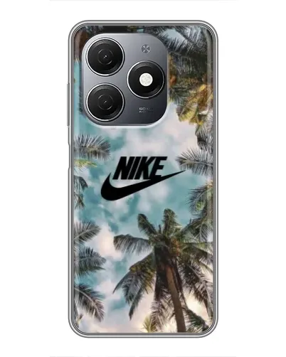 Чехол для TECNO Spark 20 с картинкой «Тропический принт Nike» Чехол для TECNO Spark 20 с картинкой «Тропический принт Nike»