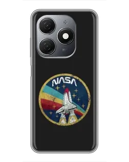 Чехол для TECNO Spark 20 с картинкой «NASA — эмблема миссии» Чехол для TECNO Spark 20 с картинкой «NASA — эмблема миссии»