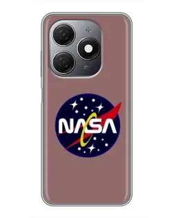 Чехол для TECNO Spark 20 с картинкой «NASA — ретро космос»