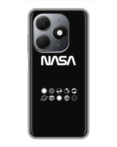 Чехол для TECNO Spark 20 с картинкой «NASA — технический принт» Чехол для TECNO Spark 20 с картинкой «NASA — технический принт»