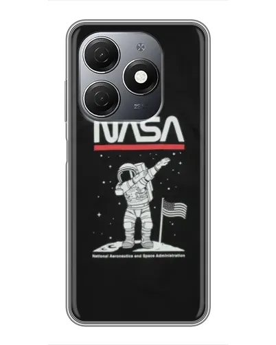 Чехол для TECNO Spark 20 с картинкой «NASA — шагаем по Луне» Чехол для TECNO Spark 20 с картинкой «NASA — шагаем по Луне»