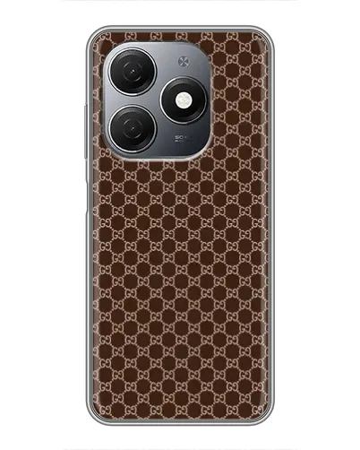 Чехол для TECNO Spark 20 с картинкой «Gucci — шоколадная сетка» Чехол для TECNO Spark 20 с картинкой «Gucci — шоколадная сетка»