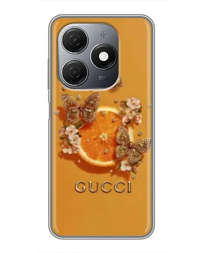 Чехол для TECNO Spark 20 с картинкой «Gucci — золотые бабочки» Чехол для TECNO Spark 20 с картинкой «Gucci — золотые бабочки»