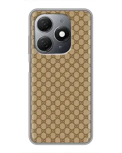 Чохол для TECNO Spark 20 з картинкою «Gucci — класичний беж»
