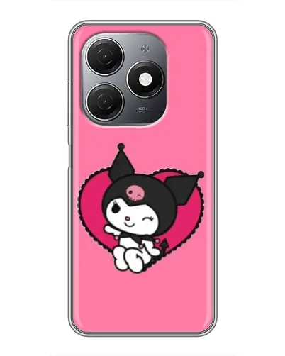 Чехол для TECNO Spark 20 с картинкой «Kuromi — любовь в сердце»