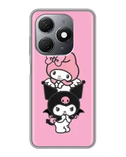 Чехол для TECNO Spark 20 с картинкой «My Melody и Kuromi»