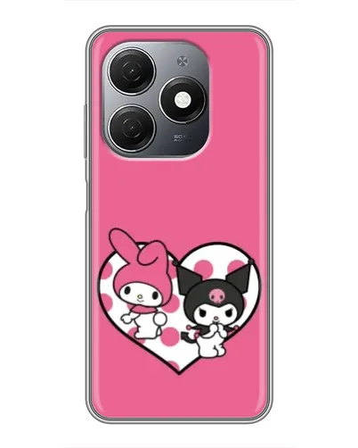Чехол для TECNO Spark 20 с картинкой «Kuromi и My Melody»