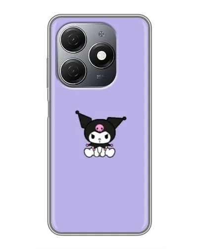 Чехол для TECNO Spark 20 с картинкой «Kuromi — фиолетовый минимализм»