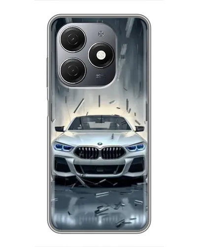 Чехол для TECNO Spark 20 с картинкой «BMW в свете фар»