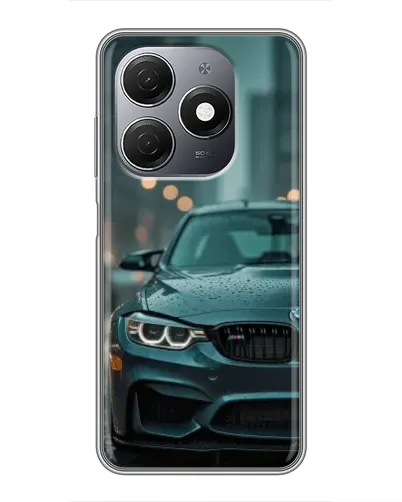 Чехол для TECNO Spark 20 с картинкой «BMW в огнях города»