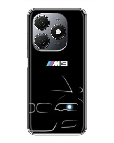 Чехол для TECNO Spark 20 с картинкой «Минималистичный принт BMW M3»