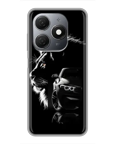 Чехол для TECNO Spark 20 с картинкой «BMW и лев»