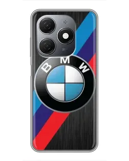 Чехол для TECNO Spark 20 с картинкой «BMW M-stripes стиль»