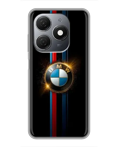 Чехол для TECNO Spark 20 с картинкой «BMW M-Power неон»