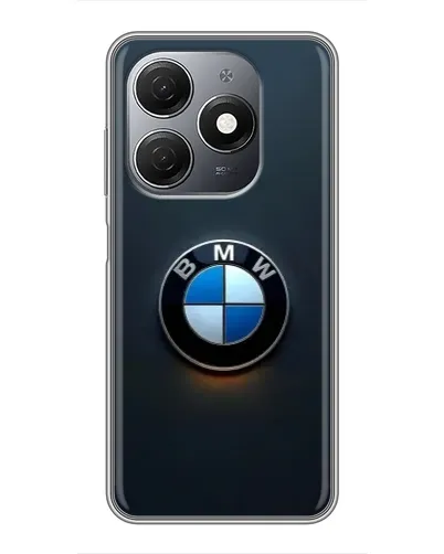 Чехол для TECNO Spark 20 с картинкой «Логотип BMW — минимализм»