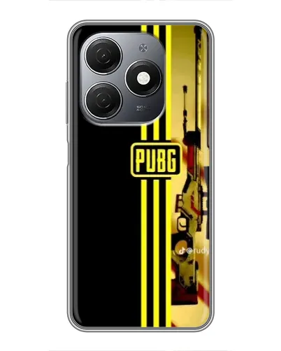 Чехол для TECNO Spark 20 с картинкой «PUBG — камуфляжный шлем»