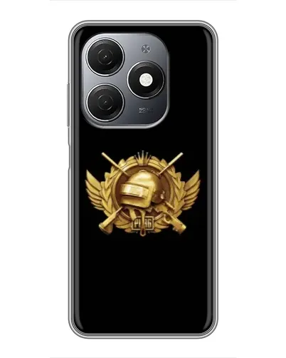 Чехол для TECNO Spark 20 с картинкой «PUBG — оранжевый градиент»