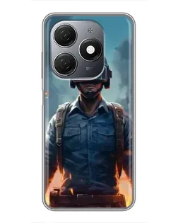 Чехол для TECNO Spark 20 с картинкой «PUBG — реалистичный герой» Чехол для TECNO Spark 20 с картинкой «PUBG — реалистичный герой»