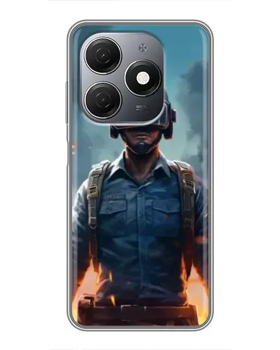 Чехол для TECNO Spark 20 с картинкой «PUBG — реалистичный герой»
