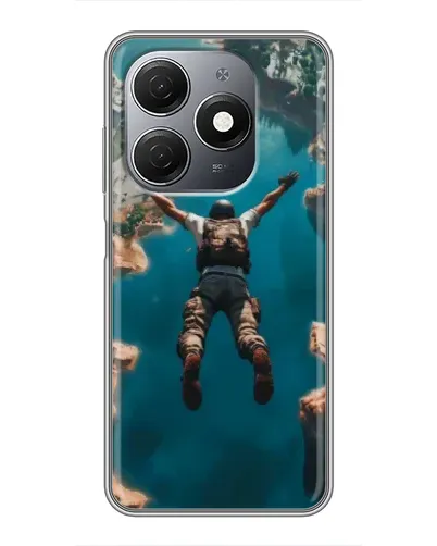 Чехол для TECNO Spark 20 с картинкой «PUBG — свободное падение»
