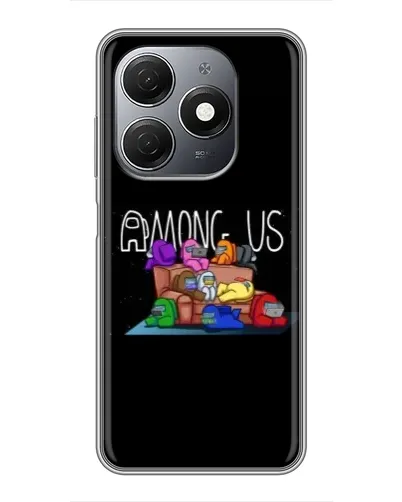 Чехол для TECNO Spark 20 с картинкой «Логотип Among Us»