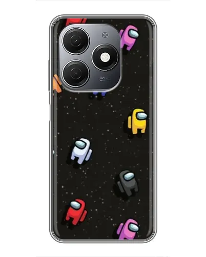 Чехол для TECNO Spark 20 с картинкой «Космический паттерн Among Us»