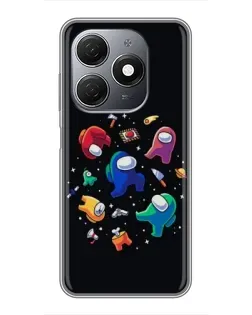 Чехол для TECNO Spark 20 с картинкой «Among Us космос» Чехол для TECNO Spark 20 с картинкой «Among Us космос»