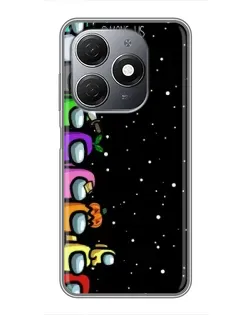 Чехол для TECNO Spark 20 с картинкой «Команда Among Us» Чехол для TECNO Spark 20 с картинкой «Команда Among Us»