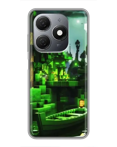 Чохол для TECNO Spark 20 з картинкою «Minecraft лісовий пейзаж»