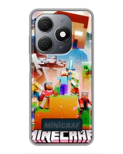 Чохол для TECNO Spark 20 з картинкою «Minecraft герої гри»