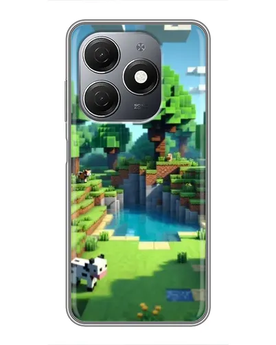 Чохол для TECNO Spark 20 з картинкою «Minecraft літній день»