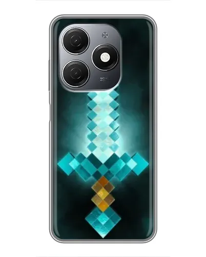 Чохол для TECNO Spark 20 з картинкою «Алмазний меч неон»