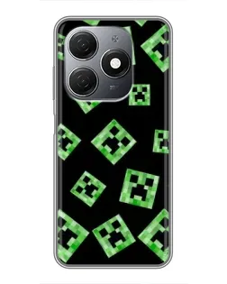 Чохол для TECNO Spark 20 з картинкою «Паттерн з кріперами»