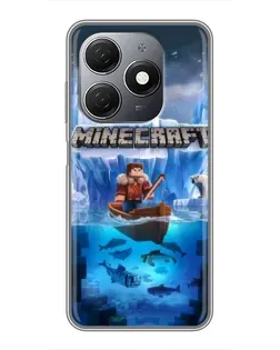 Чохол для TECNO Spark 20 з картинкою «Minecraft льодянийсвіт»