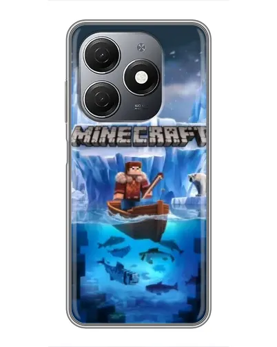 Чохол для TECNO Spark 20 з картинкою «Minecraft льодянийсвіт»