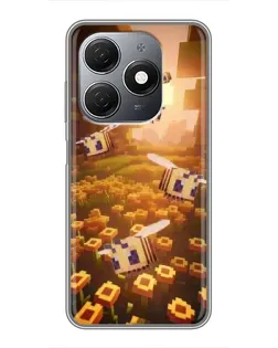Чохол для TECNO Spark 20 з картинкою «Поле соняшників»