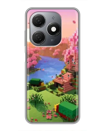 Чохол для TECNO Spark 20 з картинкою «Рожеве дерево Minecraft»