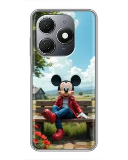 Чехол для TECNO Spark 20 с картинкой «Микки на скамейке» Чехол для TECNO Spark 20 с картинкой «Микки на скамейке»
