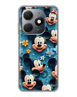 Чехол для TECNO Spark 20 с картинкой «Паттерн Микки и Минни» Чехол для TECNO Spark 20 с картинкой «Паттерн Микки и Минни»