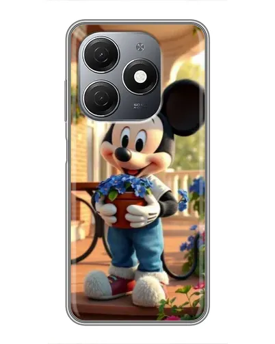 Чехол для TECNO Spark 20 с картинкой «Микки садовод»