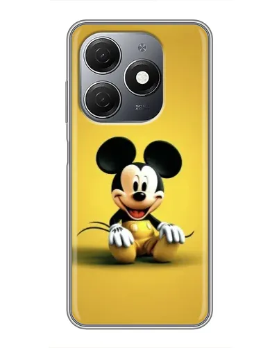 Чехол для TECNO Spark 20 с картинкой «Микки на желтом»